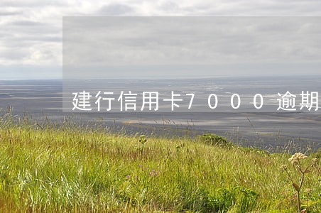 建行信用卡7000逾期一个月