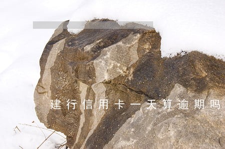 建行信用卡一天算逾期吗 建行信用卡一天算逾期吗