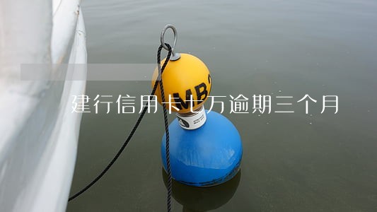建行信用卡七万逾期三个月