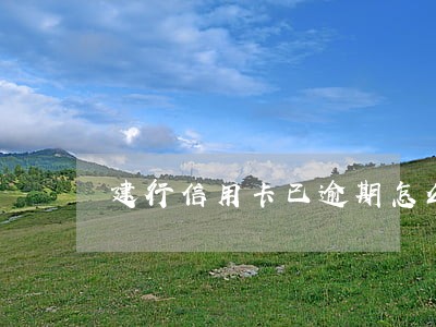 建行信用卡已逾期怎么办 建行信用卡已逾期怎么办
