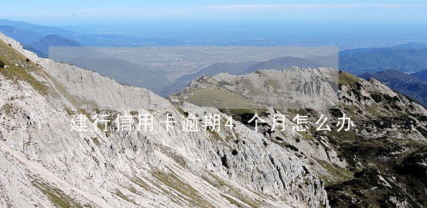 建行信用卡逾期4个月怎么办 建行信用卡逾期4个月怎么办
