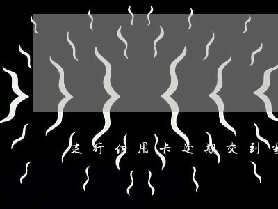 建行信用卡逾期交到当地分行 建行信用卡逾期交到当地分行