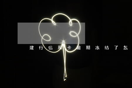 建行信用卡逾期冻结了怎么办