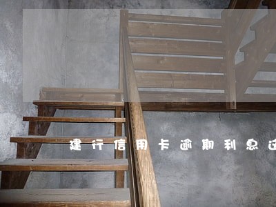 建行信用卡逾期利息这么高 建行信用卡逾期利息这么高