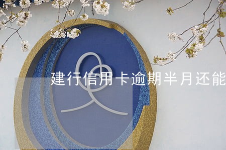 建行信用卡逾期半月还能用吗 建行信用卡逾期半月还能用吗