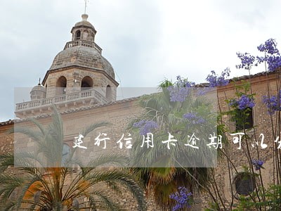 建行信用卡逾期可以分期36期吗 建行信用卡逾期可以分期36期吗