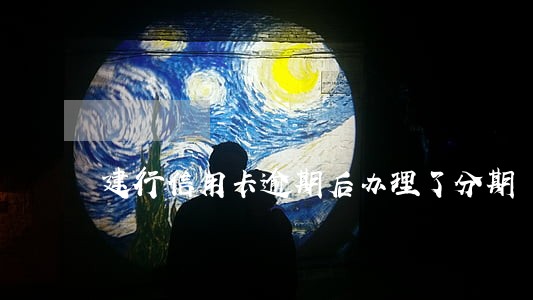 建行信用卡逾期后办理了分期 建行信用卡逾期后办理了分期