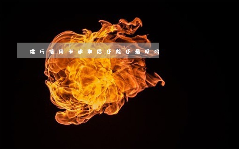 建行信用卡逾期后还能还最低吗