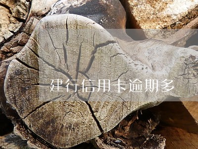 建行信用卡逾期多 建行信用卡逾期多