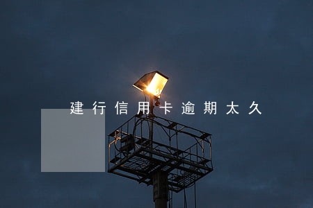 建行信用卡逾期太久