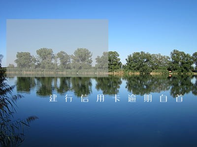 建行信用卡逾期自首 建行信用卡逾期自首