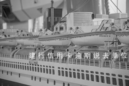 建行信用卡逾期说去单位