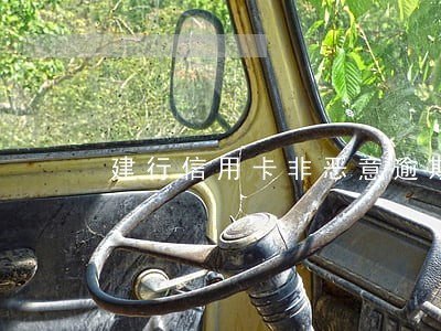 建行信用卡非恶意逾期证明好开吗 建行信用卡非恶意逾期证明好开吗
