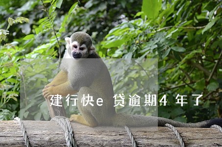 建行快e贷逾期4年了 建行快e贷逾期4年了
