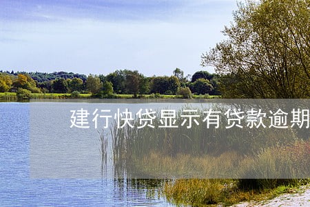 建行快贷显示有贷款逾期 建行快贷显示有贷款逾期