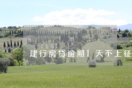 建行房贷逾期1天不上征信 建行房贷逾期1天不上征信