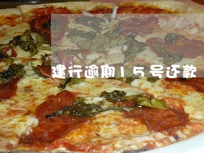 建行逾期15号还款 建行逾期15号还款