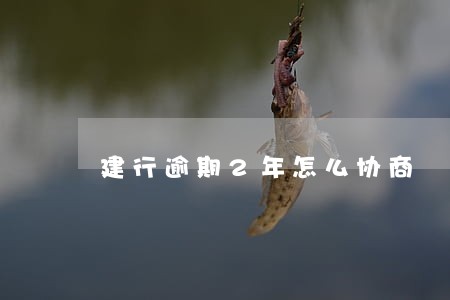 建行逾期2年怎么协商 建行逾期2年怎么协商