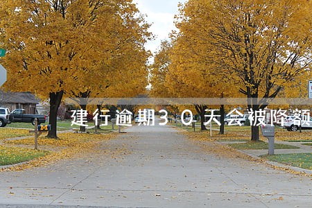 建行逾期30天会被降额度吗 建行逾期30天会被降额度吗