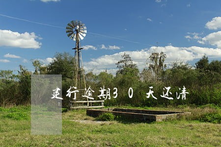 建行逾期30天还清 建行逾期30天还清