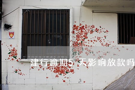建行逾期5天影响放款吗 建行逾期5天影响放款吗