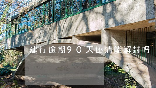 建行逾期90天还清能解封吗 建行逾期90天还清能解封吗
