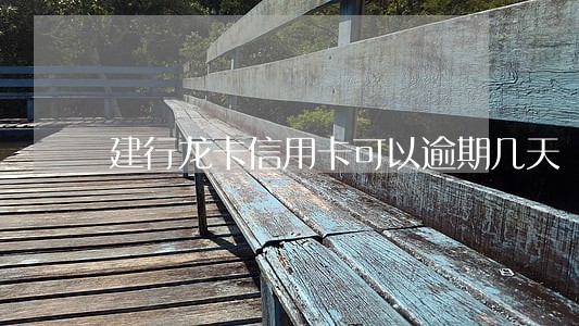 建行龙卡信用卡可以逾期几天 建行龙卡信用卡可以逾期几天