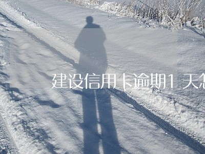 建设信用卡逾期1天怎么办 建设信用卡逾期1天怎么办