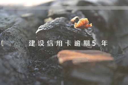 建设信用卡逾期5年 建设信用卡逾期5年