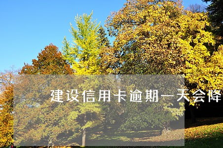 建设信用卡逾期一天会降额吗