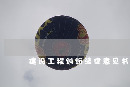 建设工程纠纷法律意见书