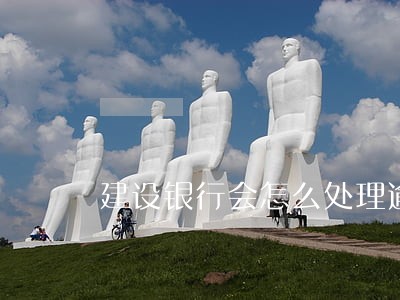 建设银行会怎么处理逾期