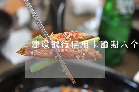 建设银行信用卡逾期六个月