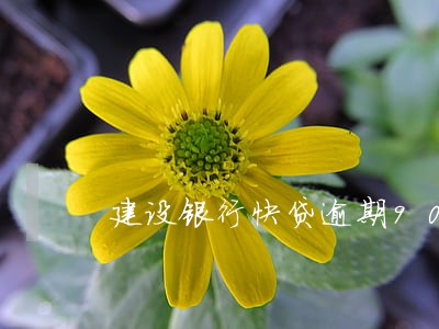 建设银行快贷逾期90天