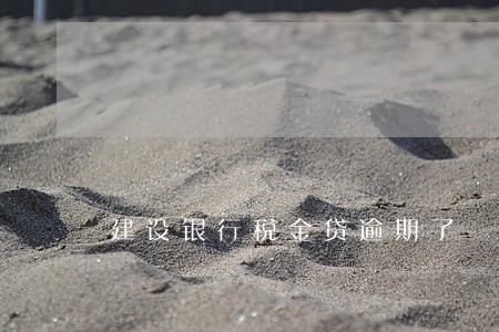 建设银行税金贷逾期了 建设银行税金贷逾期了