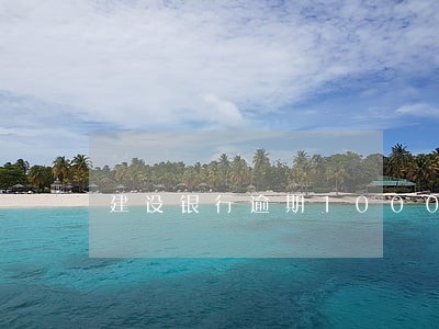 建设银行逾期10000 建设银行逾期10000