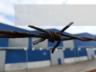建设银行逾期还能分期 建设银行逾期还能分期