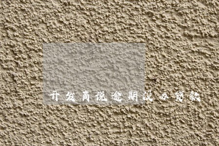 开发商说逾期没办贷款 开发商说逾期没办贷款