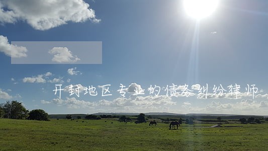 开封地区专业的债务纠纷律师 开封地区专业的债务纠纷律师
