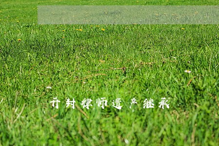 开封律师遗产继承 开封律师遗产继承