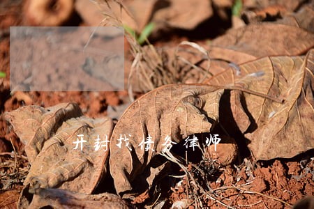 开封找债务律师 开封找债务律师