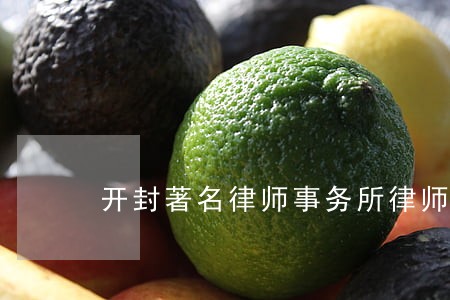 开封著名律师事务所律师 开封著名律师事务所律师