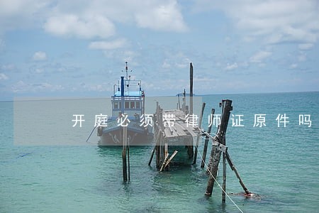 开庭必须带律师证原件吗 开庭必须带律师证原件吗