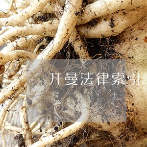 开曼法律索引 开曼法律索引