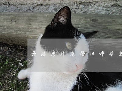 开福涉外离婚律师推荐 开福涉外离婚律师推荐