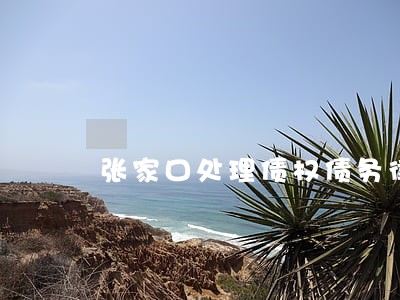 张家口处理债权债务律师 张家口处理债权债务律师