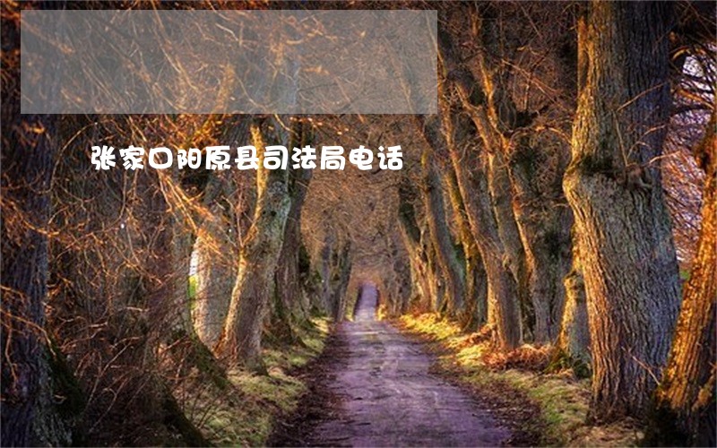张家口阳原县司法局电话 张家口阳原县司法局电话