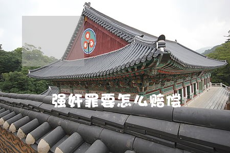强奸罪要怎么赔偿 强奸罪要怎么赔偿
