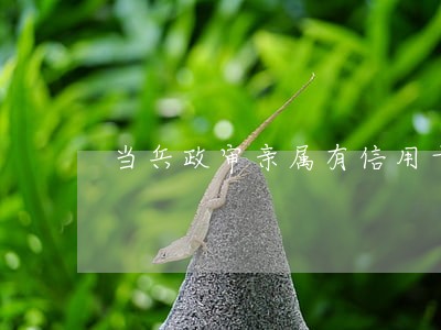 当兵政审亲属有信用卡逾期 当兵政审亲属有信用卡逾期