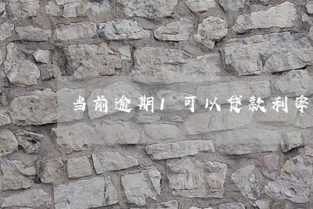 当前逾期1可以贷款利率 当前逾期1可以贷款利率